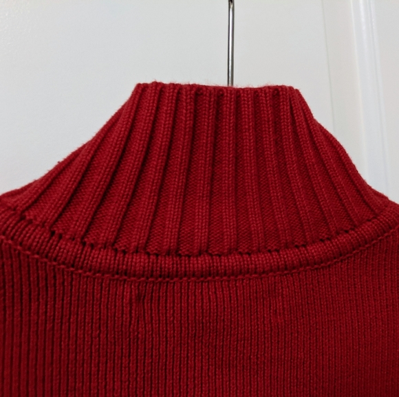 TOMMY HILFIGER Red Sweater Track Jacket - Picture 5 of 15